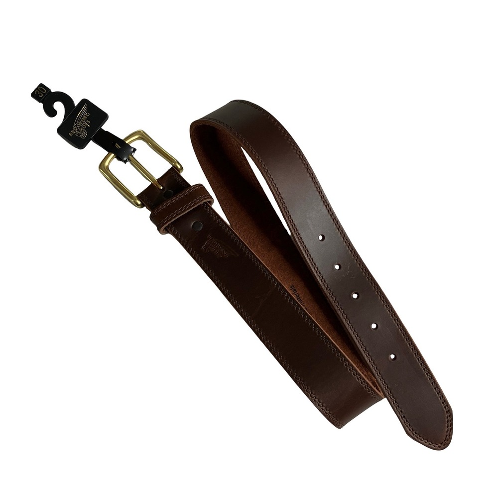 Red Wing Shoes Basic Work Belt Mens 30 Brown Leather USA Made 96524